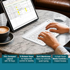 FINGERS MiniClicks Duo D7 Wireless Bluetooth Keyboard and Mouse Combo Set