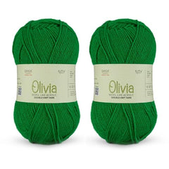Ganga Acrowools Acrylic Olivia,Double Knit Yarn. Hand Knitting&Crochet Yarn. Oekotex Class 1 Certified. Pack of 2 Balls-100Gms Each. Shade No-Olv012, Maroon
