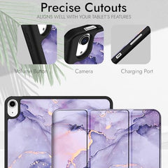 Robustrion Case Cover for iPad Air 11 inch Cover M4 / M3 / M2 / iPad Air 5th Generation Cover/iPad Air 4th Generation with [Pencil Holder] for iPad Air 11 inch M4 M3 M2 /Air 4 5 10.9" - Black
