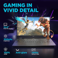 Lenovo LOQ, AMD Ryzen 5 7235HS, NVIDIA RTX 3050A 4GB, 12GB RAM, 512GB SSD, 15.6"(39.6cm), 144Hz, Windows 11, Office Home 2024, Grey, 2.4Kg, 83JC00HNIN, 3 Mon. Game Pass Gaming Laptop
