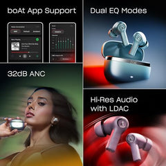boAt 2026 Launch Nirvana Ion TWS Earbuds (Lunar Black) | Massive 120 Hours Playtime, Quad Mics ENx™ Tech, Multipoint Connectivity, In-Ear Detection, Dual EQ Modes, and BEAST™ Mode