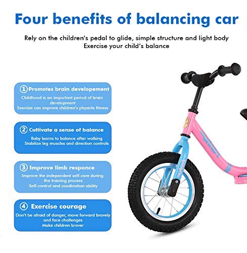 SYGA Children's Balance car Scooter Without Pedal_Black