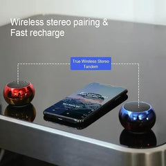 Gladiadora® Mini Speaker Boost-4 Mini Wireless Protable Bluetooth Speaker with Dynamic Metal Sound, Wireless Remote Shutter, Long-Lasting Battery, Compact & Durable Design, (Multicolor)