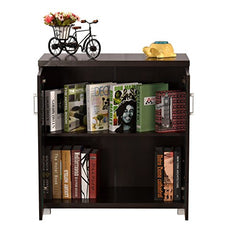 DeckUp Uniti Engineered Wood Book Shelf and Display Unit (Dark Wenge, Matte Finish)