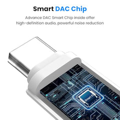 Verilux® 2 in 1 Audio Adapter USB C and Light to 3.5mm Jack Converter