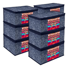 Kuber Industries Clothes Organizer For Wardrobe (Pack of 3 Each) 2-in-1 Combo Storage Organizer For Saree and Blouse - Dress Organizer For Wardrobe - Saree Covers With Zip (Maroon)