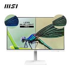 MSI Modern MD272QXPW 27 Inch 2K WQHD Office Monitor - 2560 x 1440 IPS Panel, 100 Hz, Eye-Friendly Screen, DisplayHDR 400, Speakers, 4-Way Adjustable Stand, KVM-DP 1.2a, HDMI 2.0b, USB Type-C, White