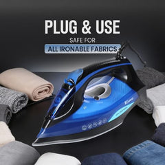 Rico Japanese Tech Fully Automatic Steam Iron with Spray | No Burns Guaranteed | Optitemp Press Iron | Auto ShutOff | Drip-Stop | 2 Years Warranty | Ceramic-Coated Soleplate with 5-Year Warranty