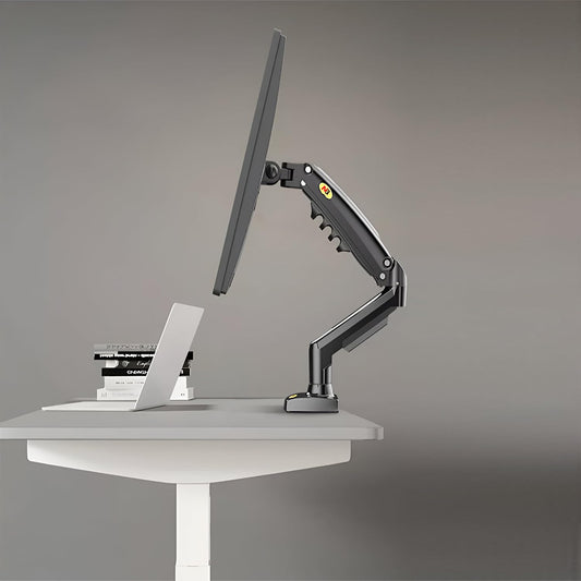 SYGA NB F80 Gas Spring Monitor Mount, 17-30 Inch Screen, Heavy Duty Single Arm Desktop Stand, 2-9kg Load Capacity