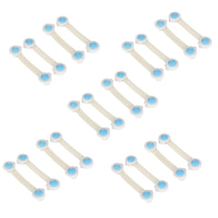 SYGA 20 Pcs Baby Safety Locks | Child Proof Cabinets, Drawers, Appliances, Toilet Seat, Fridge and Oven | Tools Not Required | Uses Dual Adhesive Tape and Latch System (Blue Smiley)