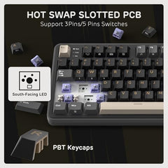 RK ROYAL KLUDGE S98 Wireless Mechanical Keyboard w/Smart Display & Knob