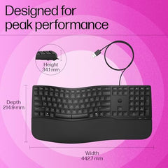 HP 970 Creator Keyboard, Wireless and Multi-Device with 20 programmable Shortcut Keys, Backlit with sensors, up to 6 Month Battery, AES encrypted, 1yr Warranty, 0.67 kg, Silver
