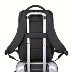Impulse Empower Elite Laptop Backpack for Men & Women | 25L Polyester School & College Bag | USB Charging Port | Padded Laptop Sleeve | Multiple Pockets with Bottle Holder | Black