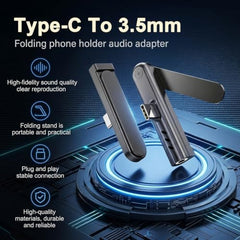 Verilux® 2 in 1 Audio Adapter USB C and Light to 3.5mm Jack Converter