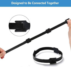 SYGA Red Cable Tie, 10pcs Hook and Loop Straps Fastener, Nylon Reusable Self-adhesive Cable Organiser for PC TV USB Network Cable, Tape for Home and Office-12mm Width and 150mm Length