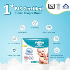 Amazon Brand - Supples Premium Baby Diaper Pants | 84 Baby Diapers | XXL | 15-25 Kg | 42 x 3 Packs | 12 Hrs Absorption | Cushiony Cotton Soft Fabric | Phthalates-Free | Triple Leak Guard