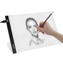 SYGA A4 Size LED Lighted Drawing Tracing Board 3 Adjustable Brightness Touch Button