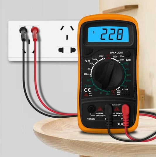 SYGA Digital Multimeter LCD AC DC Measuring Voltage Current for Indoor Outdoor Professional Use