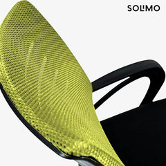 Amazon Brand - Solimo Worklo Mid Back Office Chair for Work from Home | Study | Revolving | Computer (Heavy Duty Powder Coated Metal Base, Stylish Black Mesh)