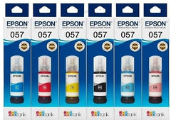 FUTURE ENTERPRISES 057 OG Ink Compatible with L8050, L18050 Printer - Compatible Ink Bottle for 057 Inktank Printer - (70gm x C/M/Y/Bk/LC/LM) Ink Bottles