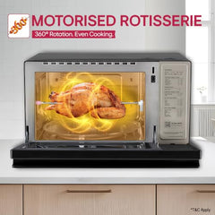 LG 32 L, Convertible Microwave Oven with Air Fry, Charcoal Lighting Heater, Wi-Fi Enabled (MJEN326UHWF, Black, Motorised Rotisserie, 60 Air Fry Recipe, 40 Scan to Cook Recipes & 431 Auto Cook Menu)