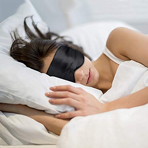 SYGA 3D Sleep Eye Mask Blindfold, Luxury Silky Contoured Eye Cover_Set 4