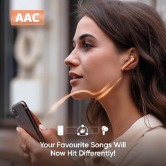 Mivi DuoPods B4 Ear Buds Wireless, 50H Playtime, ENC, 13mm, Bluetooth 5.1