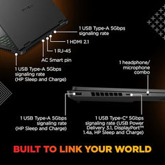 HP Omen Smartchoice, Intel Core Ultra 7 255H, 8GB RTX 5060, 24GB DDR5(Upgradeable) 1TB SSD, 2K, 165Hz, 3ms, IPS, 16''/40.6cm, Win11, M365*Office24, Shadow Black, 2.43kg, am0238tx, RGB Gaming Laptop