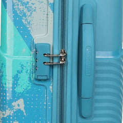 Kamiliant by American Tourister ATHER | Printed Trolley Bag Set of 3 (55+68+79 cms) for Travel|Hard Case Polypropylene (PP) Suitcase|360° 8-Wheel Spinner Luggage Trolley|Combination Lock | Black
