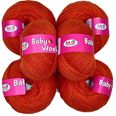 M.G ENTERPRISE MG Baby MelonKnitting Wool 200 Wool Thread for Crochet & DIY Craft Projects