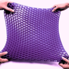 FOURTHSKY Silicone Gel Seat Cushion, Rectangular Office Chair, Car Seat & Wheelchair, Orthopedic Pressure Relief, Non-Slip Washable Cover, Ergonomic, Home, Travel, Desk Chair