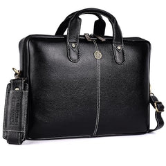 HAMMONDS FLYCATCHER Men Genuine Leather Office Bag - Laptop Bag - Padded Laptop Compartment, Fits 14 Inch Laptop - Adjustable Strap, 1 Year Warranty - Office, Travel, Daily Use - Brushwood, Brown