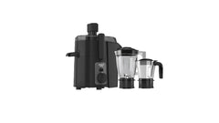 Havells Hexo 950 Watt Juicer Mixer Grinder | Copper Motor with Double Ball Bearing | 2 Jars (Polycarbonate & SS) | 22000 RPM | 100 Min Continuous Run | Metal Teeth Coupler | (Black & Silver)
