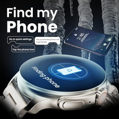 GOBOULT Crown R Pro 2 Smartwatch 1.43''HD AMOLED Display,BT Calling 5.2,600Nits Brightness,IP67,150+Watchfaces, 120+Sports Modes, AI Voice Assistant, SpO2 Monitoring(Charcoal Black)