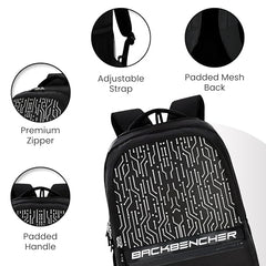HACKER Laptop Backpack for Men & Women | Stylish Spider Printed Backpack | Durable School, College & Office Bag | Spacious Travel Backpack with Padded Laptop Compartment & Adjustable Straps