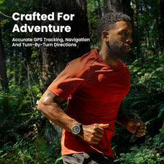 Amazfit T-Rex 3 Smartchoice Outdoor Rugged Military 48mm smart Watch Built in GPS, 27 Days Battery Life, Offline Maps, 2000 Nits Brightness, 10 ATM, AI Coach, for iOS & Android (Onyx)
