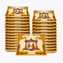 Choego New Season Wedding Print Saree Cover Pack of 12 | Zip closure, Doli Print Reusable storage bags, Ideal for bridal designer sarees, Wardrobe organizer, One side transparent