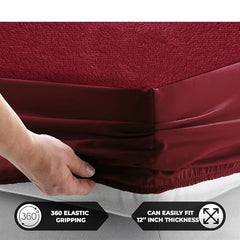 MollisHomes Mattress Protector Single Size, 72x36 Inches, Grey
