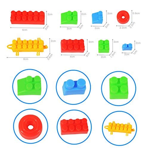 Syga 416 Pcs Toy Building Bricks Educational Game Blocks Kit for 3+ Children (Potli Bag)