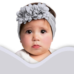 SYGA Pack Of 3 Baby Headbands Nylon Soft Strechable Bow Hairbands for Newborns, Infants, Toddlers and Kids 0-3 Years(BigRed, LightPink,WineRed)