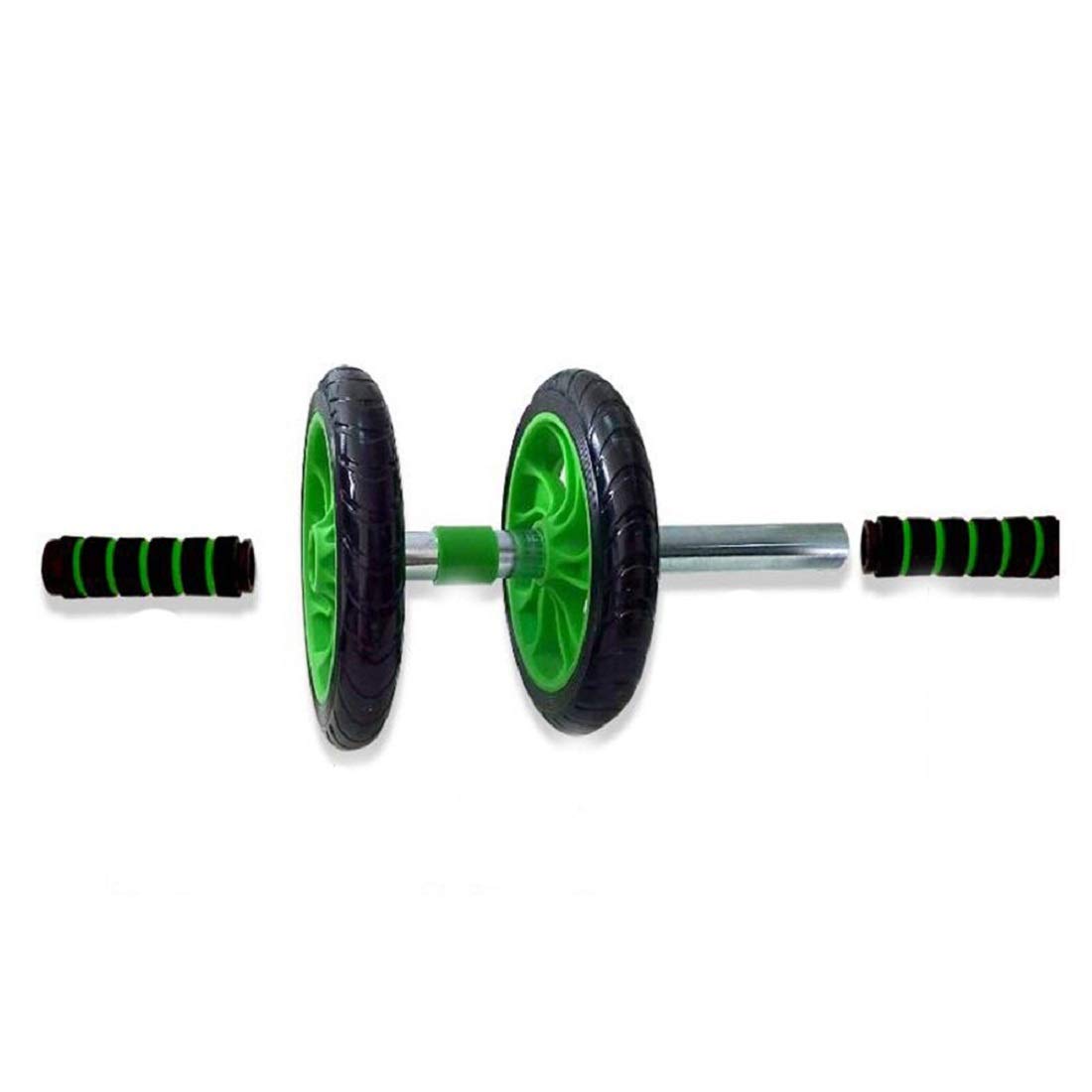 SYGA Dual Wheel Fitness Equipment-Perfect for Abdominal Strengthening and Toning-Fitness(Green)