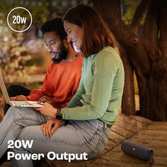 JBL Flip Essential 2, Wireless Portable Bluetooth Speaker with Deep Base, IPX7 Water & Dustproof (Without Mic, Black)