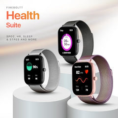 Fire-Boltt Ninja Call Pro Max Ultra Bluetooth Calling Smart Watch, 2.01" HD Display, 120+ Sports Modes, Health Suite, AI Voice Assistance, SpO2 Smartwatch for Men & Women - Black Link