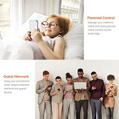 Tenda AC5 V3 AC1200 Wireless Dual Band WiFi Router, Speed Up to 867Mbps/5GHz + 300Mbps/2.4GHz, IPV6, Parental Control, Support Guest Network, 4*6dBi Externe Antennen (White)