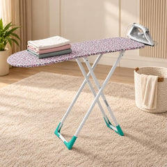 Amazon Brand - Solimo Wooden Ironing Board/Table with Iron Holder, Foldable & Adjustable (116 x 40cm)