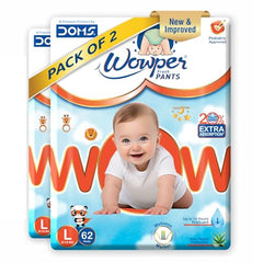Wowper Easy Pants Baby Diaper | Medium Size Diapers | Diapers with Wetness Indicator | Upto 12 Hrs Absorption | 7-12 Kg | 34 Counts