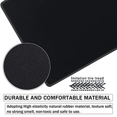 Storite 900x400x2mm Extended Gaming Mouse Pad, Desk Mat, Black | Stitched Embroidery Edges, Water Resistance Coating, Natural Non Slippery Rubber Base, For Laptop/Computer