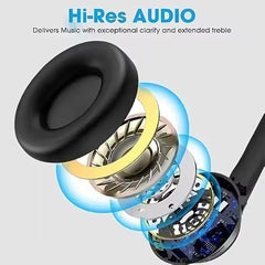 ShreeADR Premium TWS Bluetooth Wireless Earbuds with HD Sound, Noise Reduction, Gaming, Smart Touch Controls, Clear Calls & Type-C Charging Case (Black)
