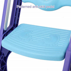 SYGA Toilet Potty Trainer Seat With Step And Ladder Chair Kit Potty Seat (Blue)