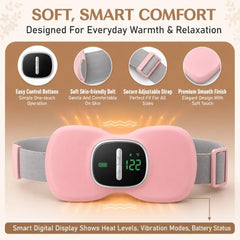 BRONTIX Period Cramp Relief Massager, Cordless Heating Pad
